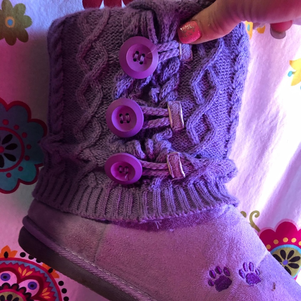 Purple boots